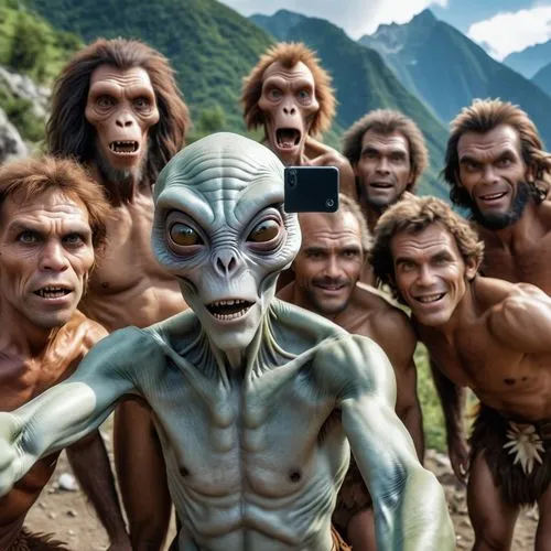 neanderthals,the blood breast baboons,ancient people,primitive people,human evolution,the h'mong people,primates,monkey gang,aborigines,papua,great apes,tribe,non-human beings,baboons,uakari,papuan,primitive person,neanderthal,mandrill,island residents,Photography,General,Realistic