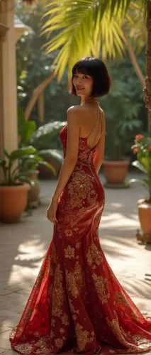 flamenca,sabyasachi,chitrangada,indian bride,girl in a long dress from the back,draupadi,Photography,Fashion Photography,Fashion Photography 03