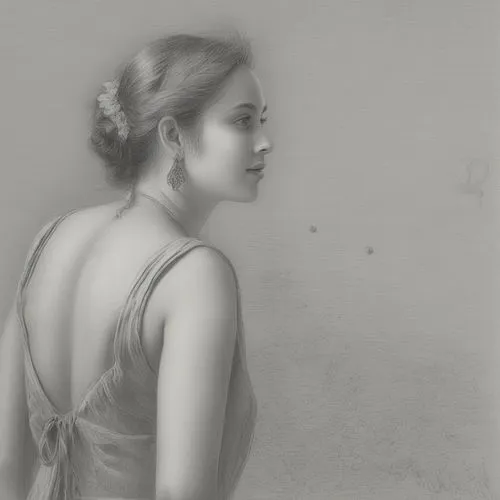 Sketchily drawn with light pencil hatching,charcoal drawing,graphite,charcoal pencil,pencil drawing,pencil drawings,vintage drawing,woman portrait,pencil and paper,vintage female portrait,girl in a lo