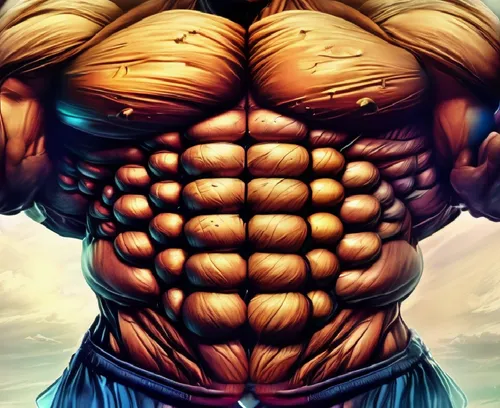 pec,body building,baki,nappa,serratus