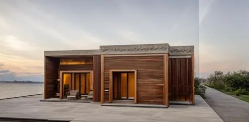 wooden sauna,hathseput mortuary,pilgrimage chapel,lifeguard tower,sauna,rest room,qasr azraq,corten steel,mausoleum,the observation deck,prefabricated buildings,eco hotel,termales balneario santa rosa,visitor center,egyptian temple,wooden facade,observation deck,the water shed,timber house,archidaily,Architecture,Villa Residence,Transitional,Prairie Style