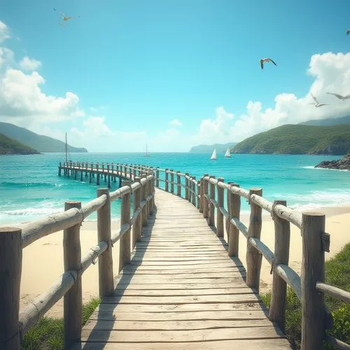 wooden pier,wooden bridge,cryengine,full hd wallpaper,beautiful beaches,boardwalk,seaside country,paradise beach,beach scenery,southern island,castaway beach,whitsunday,beautiful beach,whitsundays,uncharted,caribbean beach,arraial,the caribbean,paradises,fishing pier,Photography,General,Realistic