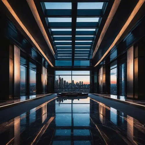 amanresorts,glass wall,penthouses,elevators,glass roof,skywalks,skylights,elevator,skyloft,skylight,atriums,skyscapers,rotana,glass facades,glass facade,the observation deck,corridor,levator,hallway,glass building,Illustration,Black and White,Black and White 15