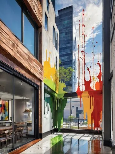 lofts,modern decor,contemporary decor,colorful glass,phototherapeutics,glass painting,creative office,artthielseattle,3d rendering,interior modern design,penthouses,renderings,modern office,glass wall,andaz,glass yard ornament,glass facade,artspace,sky apartment,glassworks,Conceptual Art,Graffiti Art,Graffiti Art 08