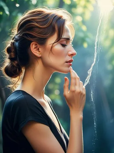 Crying woman in profile. Tears flowing heavily. Black clothes.,woman with her hands under her face,smoking girl,watering,natural cosmetic,natural cosmetics,woman thinking,women's cosmetics