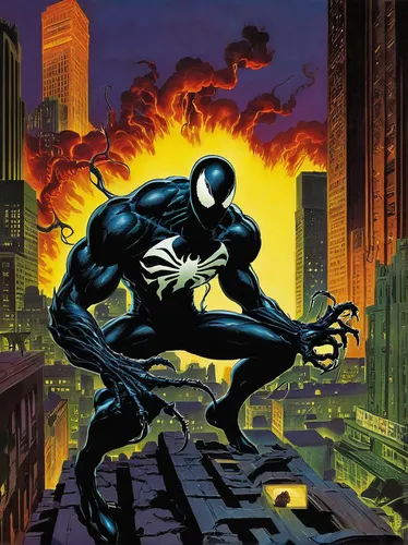 venom,marvel comics,walking spider,venomous,daredevil,spawn,spider-man,dark suit,electro,comic book,spider,spiderman,cowl vulture,tangle-web spider,the suit,spider man,webbing,walking man,wall,comic books,Conceptual Art,Sci-Fi,Sci-Fi 14