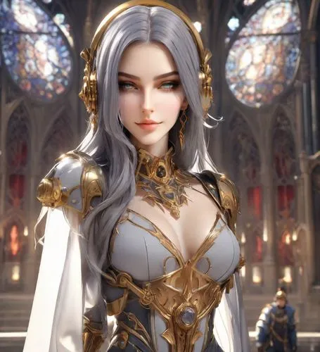 model headshot，Women's Fashion，
American Minimalism,a computer generated image of a female elf,jaina,lehzen,ashe,tera,elona,marian,Photography,Commercial