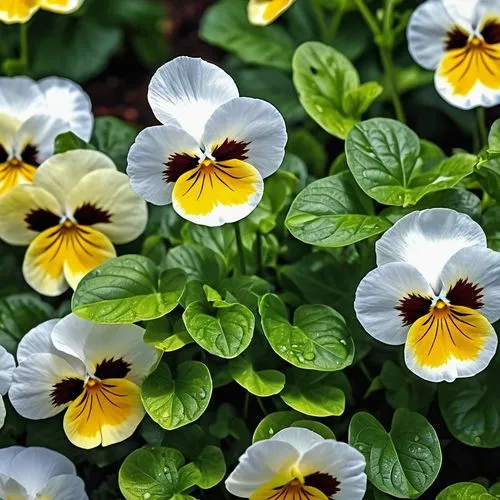 violas,pansies,japanese anemones,flower wallpaper,violets,potato blossoms