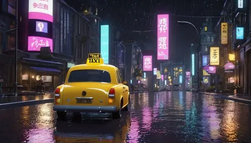 yellow taxi,taxi cab,new york taxi,yellow car,brum,cartoon car,Unique,3D,3D Character