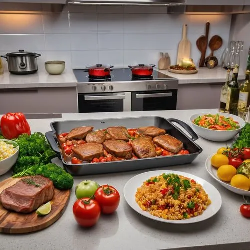 Let's cook dinner together,catering service bern,food preparation,leittafel,hungarian food,food and cooking,food table,essen nahrung,food prep,meinhardiner,slovakian cuisine,thanksgiving table,nicoise