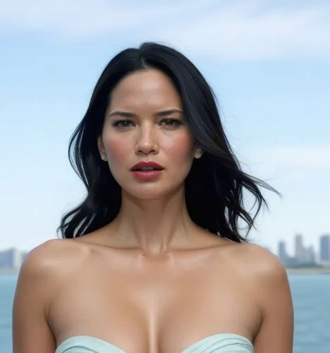 Olivia Munn not wearing clothes.

Olivia Munn is aiming a gun at the environment.

Location: City 

  





,a women standing on a beach wearing a strapless ,katrina,sirotka,kreuk,marimar,tetas,tammin