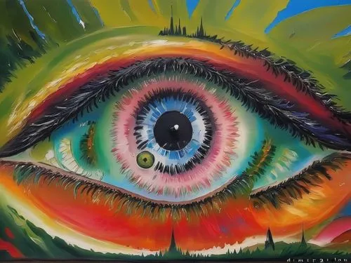 eye ball,cosmic eye,peacock eye,abstract eye,eyeball,eye,third eye,all seeing eye,psychedelic art,oil painting on canvas,hypnotized,ojos azules,oil on canvas,the eyes of god,eye cancer,robot eye,sun eye,women's eyes,hypnotize,eye of a donkey,Illustration,Paper based,Paper Based 04