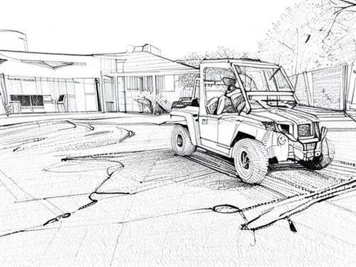 car drawing,street sweeper,land-rover,snatch land rover,humvee,car outline,scrapped car,jeep wrangler,illustration of a car,land rover defender,street cleaning,road cruiser,wireframe graphics,camera d