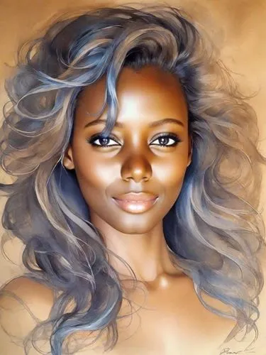 airbrush,airbrushed,oil painting on canvas,airbrushing,oil painting,toccara,monifa,digital painting,photo painting,colored pencil background,fantasy portrait,african american woman,oil paint,world digital painting,oil on canvas,watercolor painting,ororo,colored pencil,watercolor pencils,colorism,Digital Art,Watercolor