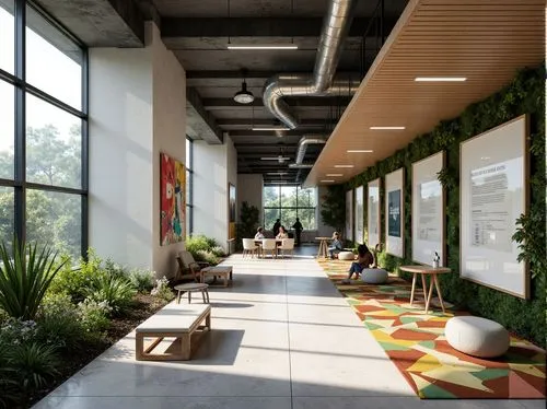 daylighting,school design,atriums,breezeway,lobby,patios,modern office,gensler,atrium,infopark,seating area,wintergarden,oticon,collaboratory,3d rendering,ideacentre,contemporary decor,googleplex,renderings,conference room