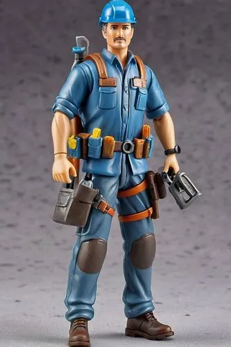 utilityman,sportacus,cable,garrison,tradesman,actionfigure,miner,biscop,construction worker,engi,plumber,game figure,cable innovator,mailman,action figure,workman,micromaster,policeman,repairman,seamico