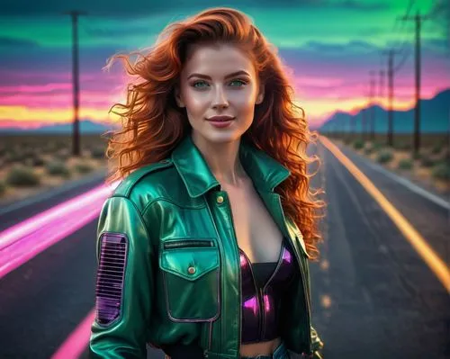 wynonna,green jacket,haught,romanoff,retro woman,brigette,Photography,General,Sci-Fi