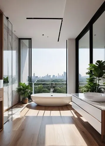 modern minimalist bathroom,luxury bathroom,penthouses,sky apartment,modern room,glass wall,hardwood floors,modern decor,great room,interior modern design,livingroom,waterview,living room,modern style,modern living room,window view,luxury home interior,contemporary decor,window sill,leedon,Art,Artistic Painting,Artistic Painting 23