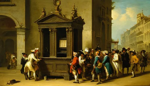 Write a comedic dialogue between a passenger and a Tubnet ticket machine.,guillotine,chiffonier,armoire,street musicians,stalls,the carnival of venice,town house,courtship,the horse at the fountain,to