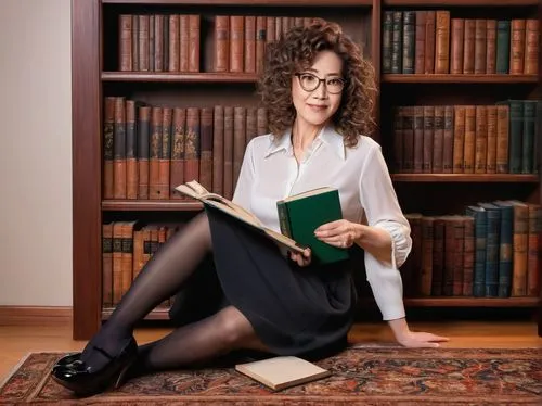 librarian,secretarial,secretary,bibliographer,reading glasses,librarians,professoriate,paralegal,bibliophile,librarianship,ritsuko,headmistress,lectura,schoolmistress,bookworm,secretaria,bookseller,schoolteacher,maestra,academic,Illustration,Japanese style,Japanese Style 05