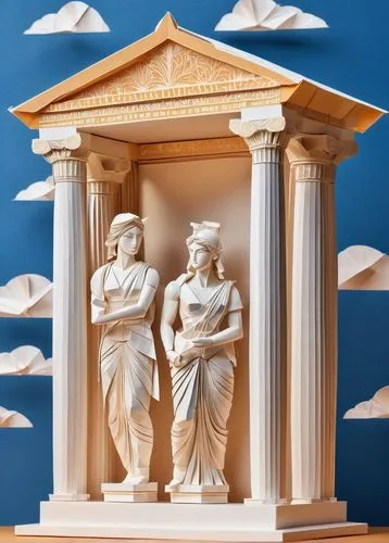 pediment,three pillars,caryatids,zappeion,parthenos,amphipolis,pillar capitals,samudragupta,greek temple,gandhara,classical antiquity,vidyapith,metapontum,artemis temple,pillars,doric columns,mahavidyas,vidyalayam,principios,siddhars,Unique,Paper Cuts,Paper Cuts 02