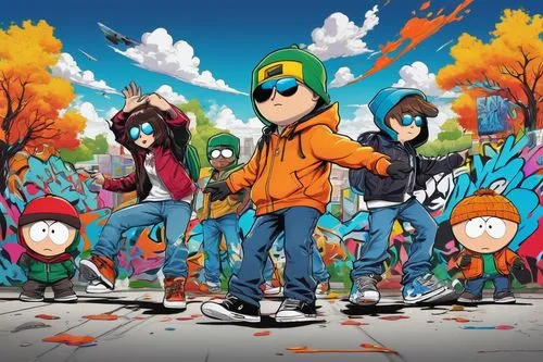 southpark,parappa,dapkus,kids illustration,stick kids,jabbawockeez,superorganism,katimavik,teletoon,konovalovas,children's background,periklis,cd cover,snowboarders,jetix,dramarama,recess,mascotech,rapcore,scribblenauts,Conceptual Art,Graffiti Art,Graffiti Art 09