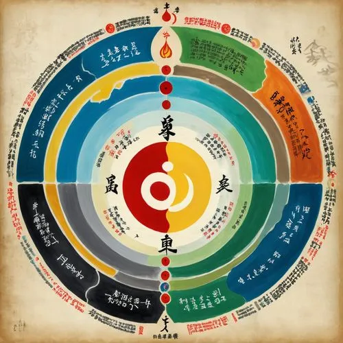 dharma wheel,trigrams,alethiometer,taoism,bagua,taoist,Unique,Design,Infographics