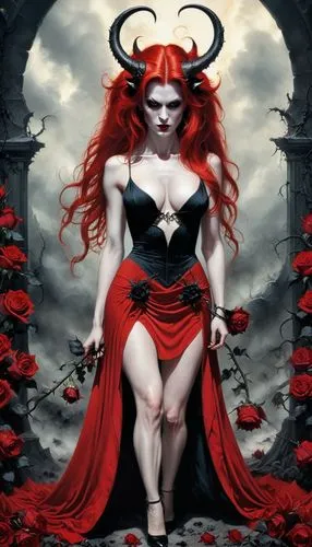 demona,demoness,lilith,satana,huiraatira,devil,melisandre,rasputina,aradia,abaddon,infernal,hel,vampire woman,epica,niobe,hekate,fantasy woman,bedevil,baroness,samhain,Conceptual Art,Fantasy,Fantasy 29