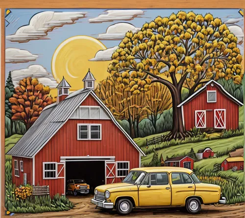 farm landscape,red barn,farmstead,quilt barn,farm background,folk art,rural landscape,houses clipart,farm hut,farm house,farm yard,david bates,farmyard,farm,farm set,vegetables landscape,cd cover,farms,bee farm,farmhouse