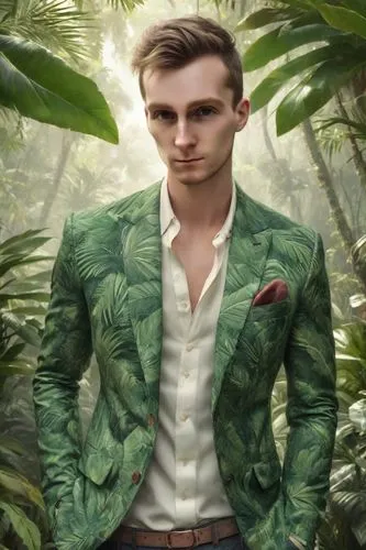 Man, blazer,a man is wearing a jacket and jeans,frankmusik,green jacket,ethnobotanist,djerma,greeniaus,aaaa,Photography,Realistic