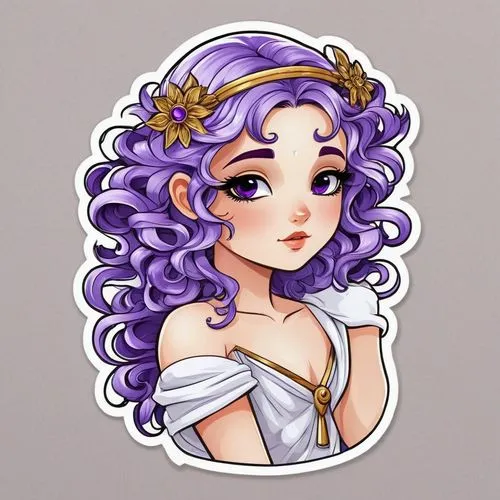 image a white mistical girl, purple hair. daughter of the greek god hypnos.,megara,deirdre,florina,medusa,leela,precious lilac,zodiac sign libra,liliana,vaira,anemone hupehensis september charm,anabel