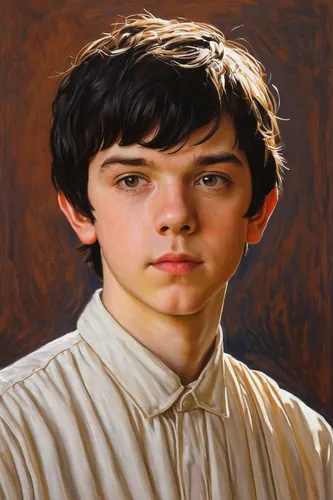 child portrait,bran,portrait background,george russell,eleven,tyrion lannister,newt,artist portrait,young man,custom portrait,oil painting,oil on canvas,digital painting,photo painting,carlin pinscher,oil painting on canvas,htt pléthore,world digital painting,jack rose,fantasy portrait,Art,Classical Oil Painting,Classical Oil Painting 30