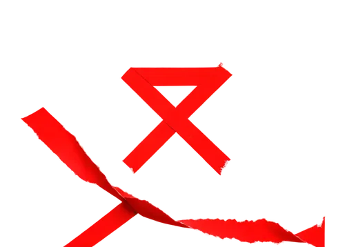 banned image, no background, center-focused, bold border, forbidden sign, red X mark, torn paper edges, crumpled surface, dramatic shadows, high contrast, 3/4 composition, shallow depth of field, grit