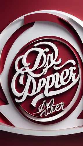 Create a futuristic Dr Pepper logo with sleek lines and metallic accents.,pepper beiser,pepper,black pepper,pepper rim,honey dipper,spenter,damper,pepper shaker,paper-clip,dispenser,paper clip,logo he