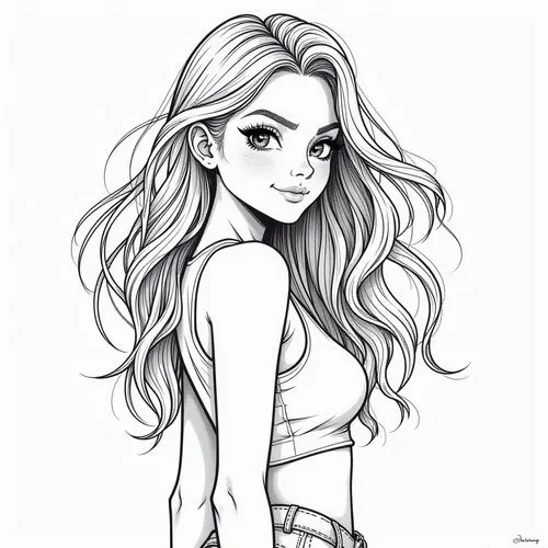 margairaz,margaery,angel line art,line art,megara,valentine line art,Illustration,Black and White,Black and White 01