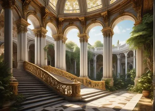 cochere,ornate room,hall of the fallen,marble palace,palaces,dandelion hall,rivendell,water palace,versailles,arboreus,grandeur,palladianism,conservatory,the palace,baroque,europe palace,neoclassical,hermitage,seregil,archly,Illustration,Black and White,Black and White 09