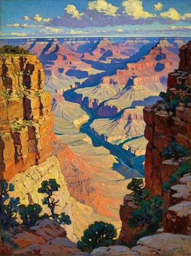 south rim,grand canyon,canyon,fairyland canyon,panoramic landscape,desert landscape,guards of the canyon,navajo bay,zion,color image,arizona,desert desert landscape,1926,high landscape,landscape,anasazi,1925,purple landscape,kayenta,sandstone rocks,Illustration,American Style,American Style 10