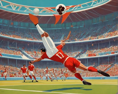 soccer world cup 1954,sports game,soccer kick,touch football (american),international rules football,football player,football,sports,american football,six-man football,nfl,national football league,world cup,eight-man football,athletic,stadium falcon,kick,women's football,european football championship,balancing on the football field,Illustration,Retro,Retro 12