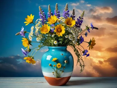 sunflowers in vase,flower vase,flower bowl,glass vase,flower vases,vase,flower arrangement,flower pot,flowers in basket,flower arrangement lying,still life of spring,summer still-life,basket with flow