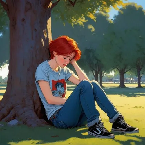 girl with tree,girl in t-shirt,girl sitting,child in park,girl lying on the grass,girl praying,depressed woman,girl studying,girl with bread-and-butter,worried girl,lonely child,the girl next to the tree,girl drawing,isolated t-shirt,girl in a long,child crying,crying heart,woman eating apple,to be alone,red-haired,Illustration,Black and White,Black and White 08