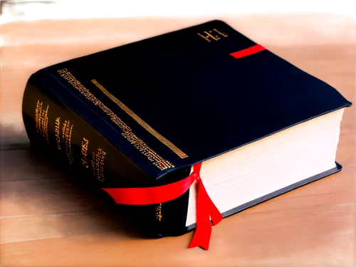 Old leather-bound Bible, open book, golden cross, white pages, serif font, red ribbon bookmark, wooden desk, morning light, soft shadows, 3/4 composition, shallow depth of field, warm color tone, cine