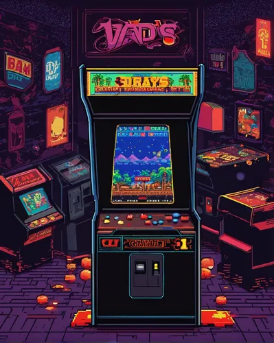 vada,arcade,arcade game,arcades,wad,arcade games,video game arcade cabinet,purée,vias,vapor,wade rooms,vivid,80s,nada2,vhs,wadi,1986,1980's,yard,nada3,Unique,Pixel,Pixel 04