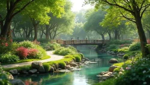 garden pond,landscape background,green landscape,river landscape,world digital painting,japanese garden,shaoming,nature landscape,nature garden,japan garden,walk in a park,green space,fantasy landscape,nature background,landscape nature,pond,idyllic,river bank,green forest,brook landscape,Photography,General,Realistic