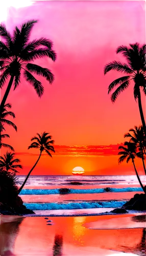 tropical beach,pink beach,tropical sea,dream beach,tropics,hawaii,tropical island,sunset beach,paradises,pink dawn,beach landscape,tropicalia,sunrise beach,coast sunset,tropical house,hawai,tropicale,beach scenery,beautiful beaches,brazilian beach,Conceptual Art,Sci-Fi,Sci-Fi 28