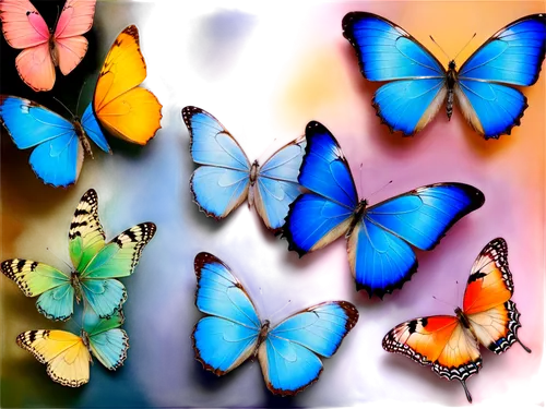 butterfly background,butterfly clip art,rainbow butterflies,blue butterfly background,butterfly vector,morpho,butterflies,butterfly wings,ulysses butterfly,morpho butterfly,blue butterflies,morpho peleides,moths and butterflies,blue morpho,flutter,butterfly pattern,butterfly digital paper,butterfly,colorful background,butterfly day,Illustration,Realistic Fantasy,Realistic Fantasy 40