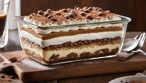 tiramisu,ice cream cake with chocolate sauce,chocolate layer cake,semifreddo,chocolate parfait,layer cake,french silk,chocolate desert,german chocolate cake,tres leches cake,chocolate hazelnut,baked alaska,black forest cake,rye bread layer cake,ice cream bar,chocolate mousse,chocolate crisp happen,frappé coffee,layer nougat,frozen dessert,Photography,General,Realistic