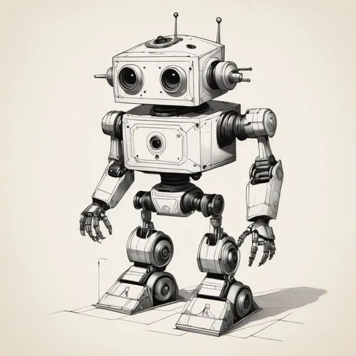 minibot,robotlike,robot,mechanoid,chatterbot,walle,Illustration,Vector,Vector 05