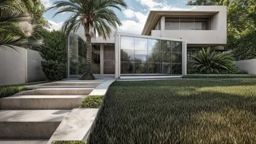 landscape design sydney,modern house,3d rendering,landscape designers sydney,palm pasture,garden design sydney,dunes house,sisal,modern architecture,palm branches,date palms,artificial grass,palm field,render,luxury property,house shape,tropical house,residential house,palm garden,home landscape,Common,Common,Photography