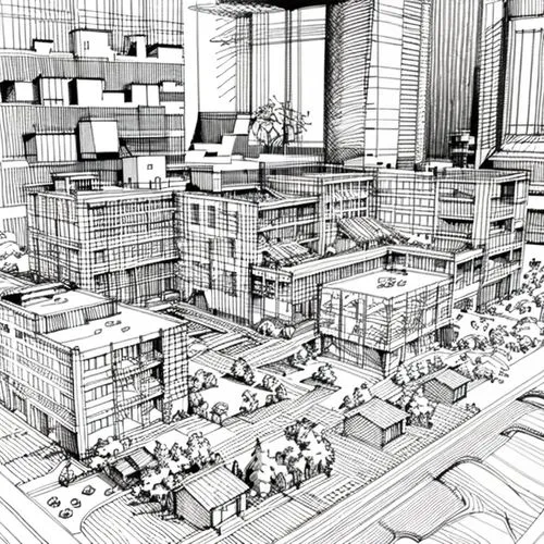 metropolis,wireframe graphics,kirrarchitecture,urban development,city blocks,wireframe,industrial area,construction area,construction set,building construction,city buildings,urbanization,construction