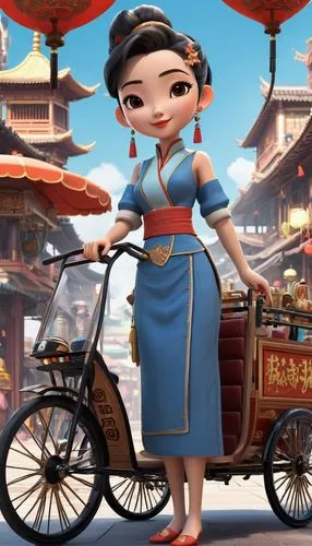 dianbai,qibao,yangmei,dajia,bifeng,xiaomei,Unique,3D,3D Character